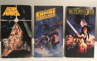 Vintage Star Wars Trilogy Vhs 1990 Version Cbs/fox