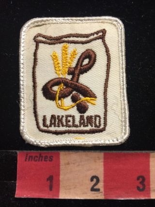 Vintage Lakeland (? Agricultural Products / Seeds ?) Advertising Patch S85d