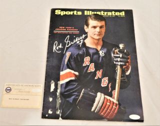 Rod Gilbert Signed Sports Illustrated January 30 1967 Rangers Steiner