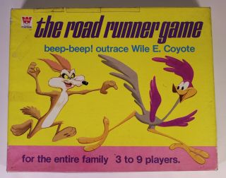 Vtg The Road Runner Board Game Whitman 1969 Made Usa Wile E.  Coyote Retro Wb Htf