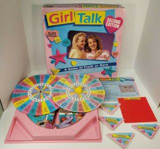 Vintage Girl Talk Second Edition Game 1990 Golden 4268 Complete Stickers