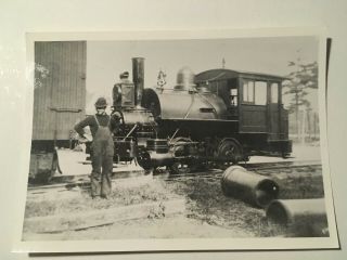 Vintage Photo U S United States Navy Railroad Loco 1 Kittery Maine Me