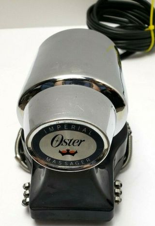 Vintage Oster 138 - 11b Imperial Massager Handheld Vibration Variable Speed