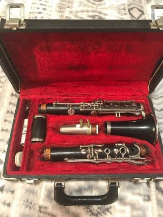 Vintage Conn Director Clarinet (wood Body) With Case