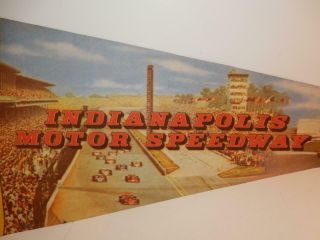 Vintage 1970s Indianapolis 500 Motor Speedway Pennant Sublime Race Car Souvenir