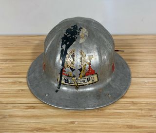 Vintage B.  F.  Mcdonald Co.  Aluminum Hard Hat Hardhat Burner Journeyman