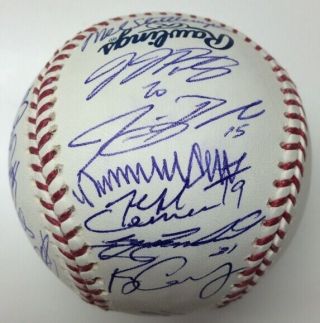 Jim Riggleman 2008 Seattle Mariners Team Signed Autographed Baseball Ball