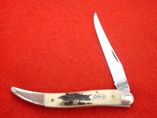 Case Xx Usa 4 - 1/4 " Vintage Bone 610094 Ss Medium Texas Toothpick Knife