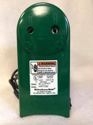Vintage Green KitchenAid Handheld Mixer Ultra Power Plus 7 Model KHM7TGNO 2