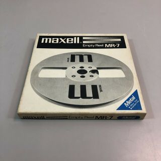 Vintage Maxell Mr - 7 Metal Empty Take Up Reel 7 " Reel To Reel Japan 2