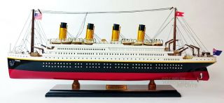 Rms Titanic Wooden Ship Model 24 "