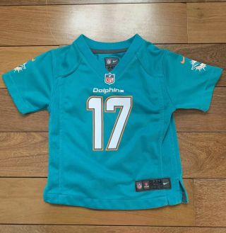 17 Ryan Tannehill Toddler Teal Miami Dolphin Jersey Size 24 M