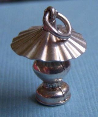 Vintage Movable Table Lamp With Shade Silver Charm