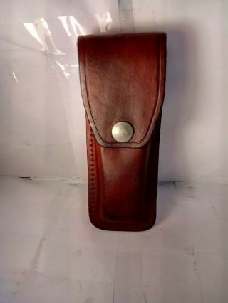 Vintage Leather Utility Knife Holder Case Usa Made