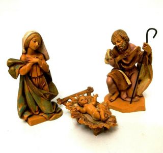 Vintage Fontanini Nativity - 7.  5 " Scale - Holy Family (mary Joseph & Baby Jesus)