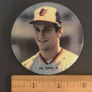 Cal Ripken Jr. ,  Baltimore Orioles (1980s) 3 " Vintage Baseball Pin - Back Button