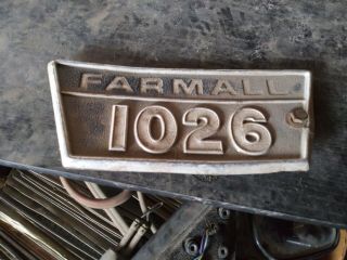 Name Plate Badge Ih International Farmall 1026 Vintage Sign Gift Craft Tractor