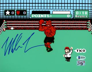 Mike Tyson Authentic Autographed Signed 8x10 Photo Punch - Out Beckett