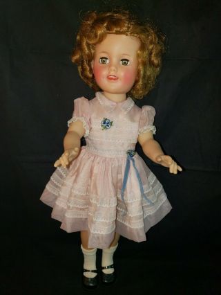 Ideal Shirley Temple Doll 17 " St - 17 Vinyl Tagged Dress