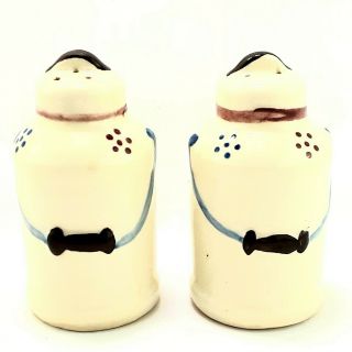 Vintage Shawnee Salt And Pepper Shakers Hand Painted Ceramic Set Milk/cream Can