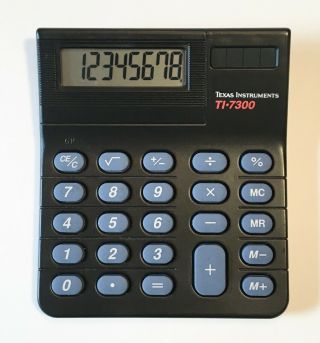 Vintage Texas Instruments Ti - 7300 Desktop Calculator Solar Usa
