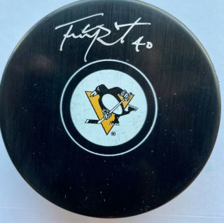 Frank Pietrangelo Signed Pittsburgh Penguins Puck - Mario Lemieux Foundation