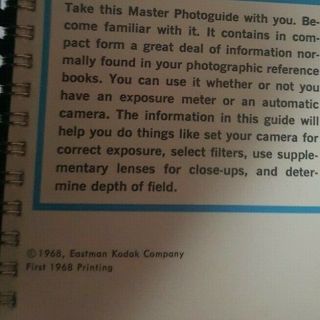 Vintage Kodak Master Photoguide Booklet - 1968 3