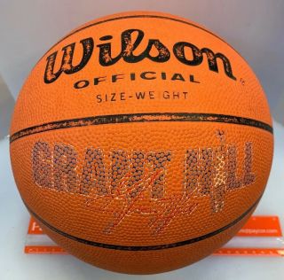Wilson Basketball Rubber Ball Grant Hill Detroit Pistons Street Vintage Orange