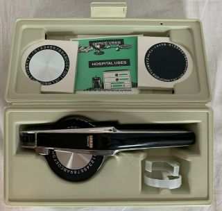 Dymo 1570 Chrome Deluxe Tapewriter Kit Tape Case Label Maker Vintage Bundle