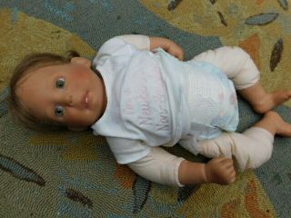 Lee Middleton Doll Soft Body Infant Realistic Baby Vtg 861 20 " 041388 Exc 1988
