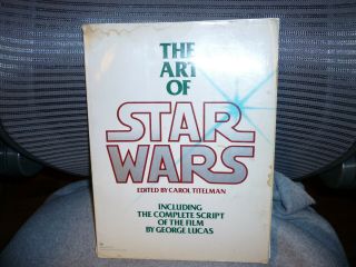 Vintage Art Of Star Wars Carol Titelman 1st Ed.  1979 W/full Script Acceptable