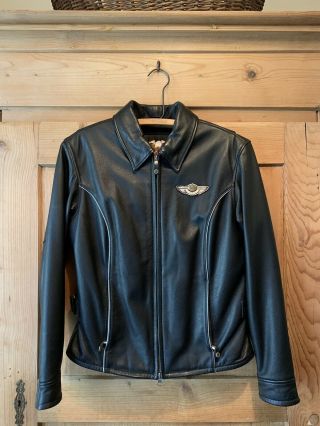 Harley Davidson 100th Year Anniversary Leather Jacket Sz S W Euc