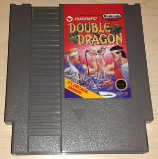 Double Dragon 1 One Nintendo Nes Vintage Classic Retro Game Cartridge
