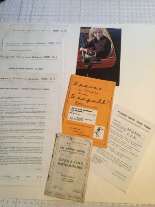 Vintage British Seagull Outboard Motor Manuals And Service Sheets