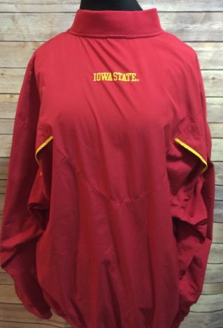 Nike Men ' s Iowa State Cyclones University Pullover Medium Red 1/4 Zip 2