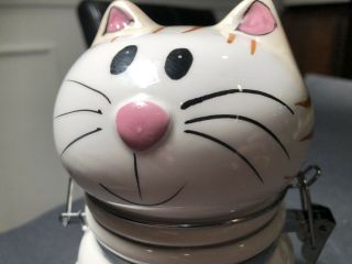 Vintage Boston Warehouse Ceramic Cat Hinged Jar - Sitting Pretty Cat Treats 2