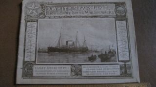 White Star Line " A Resume Of Twenty Years Of Progress From " Oceanic " 1870 To