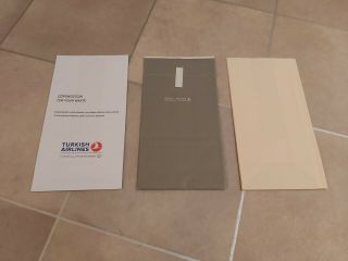 3x Turkish Airlines Onboard Plane Air Sick Sickness Waste Bags