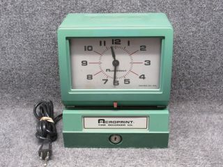 Vintage Acroprint Time Recorder Time Clock Model 150ar3
