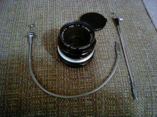 Nikon Nikkor - H C Auto 50mm 1:2 Lens,  2 Shutter Cables Vintage Looks Good