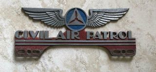 Civil Air Patrol Vintage License Plate Frame Topper