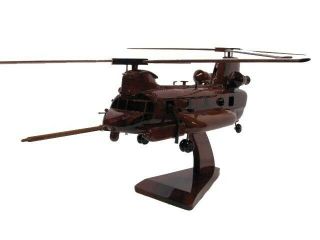 Mh - 47 Mh - 47e Mh - 47g 160th Night Stalkers Soar Chinook Helicopter Wood Model