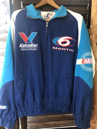 Mark Martin Jacket Valvoline Nascar Racing Mens Large Vintage 80’s