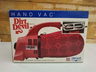 Vintage Dirt Devil Hand Vac Royal Model 103 Vacuum,  Box