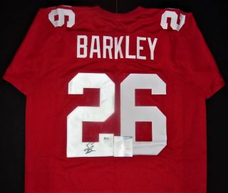 Saquon Barkley Signed York Giants Jersey Autograph Penn State Beckett