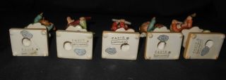 5 Vintage Napco Ceramic Angels w.  Musical Instruments - C4012 3