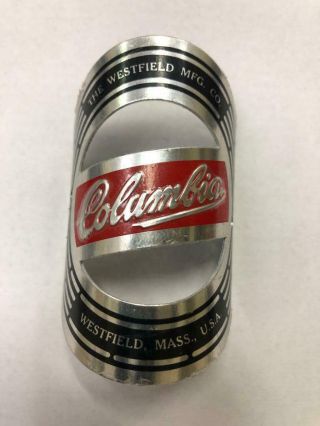 Nos Vintage Westfield Columbia Mfg Co Bicycle Head Badge Large Version 3 " Tall