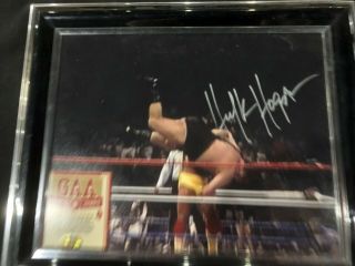 Hulk Hogan Slamming Andre The Giant Wwf Signed Auto 8x10 Photo With Gaa