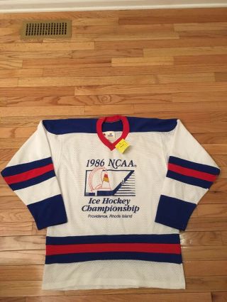 1986 Ncaa Ice Hockey Championship Cooper Vintage Jersey Men 