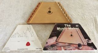 Vintage The Music Maker Lap Harp Peeleman Mclaughlin Box Nepenenoyka